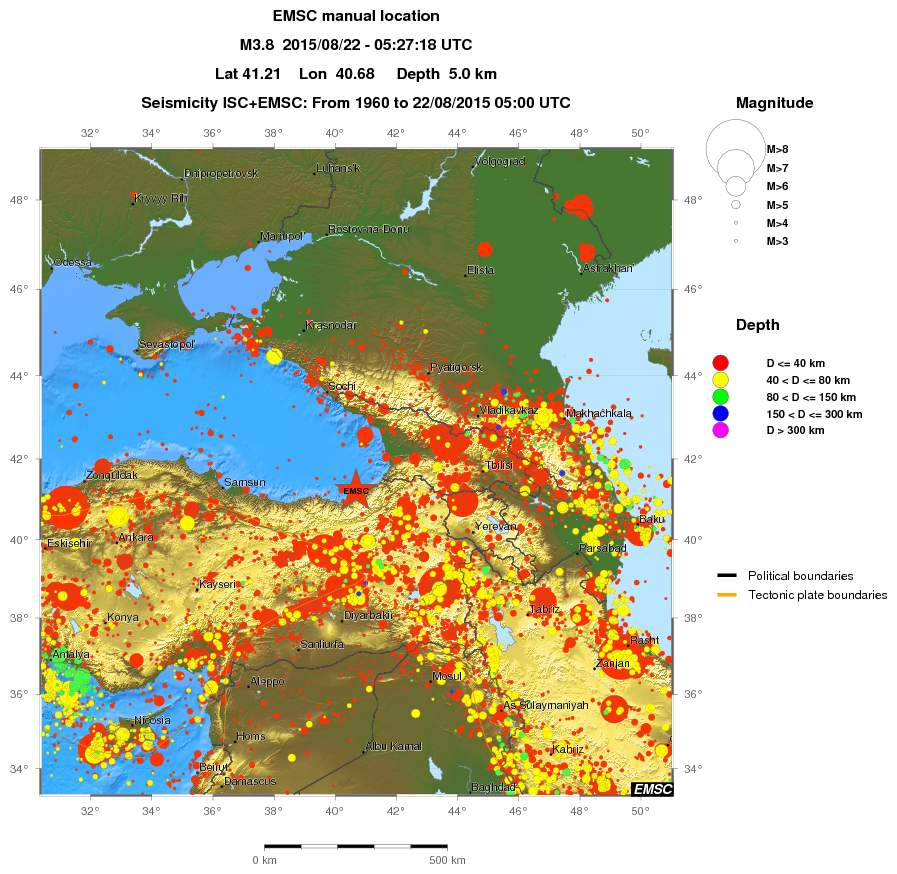wide historical seismicity