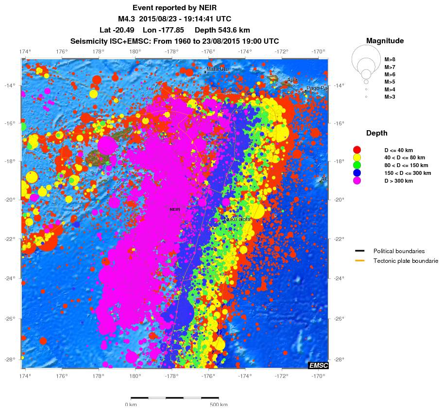 wide historical seismicity