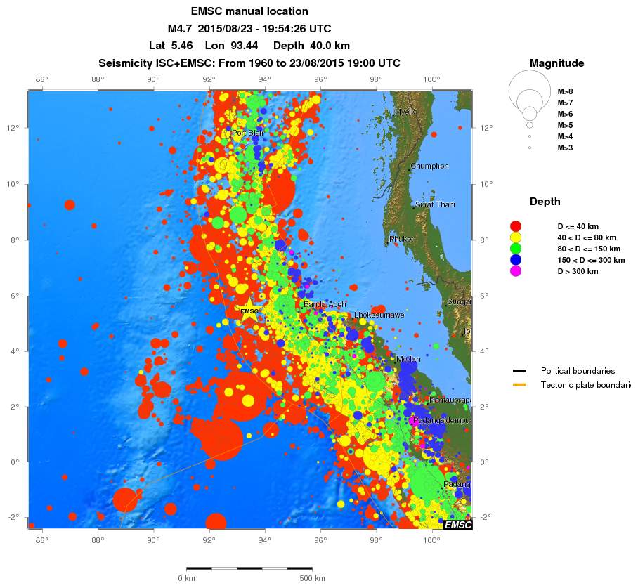 wide historical seismicity