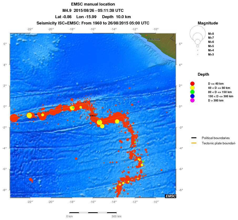 wide historical seismicity