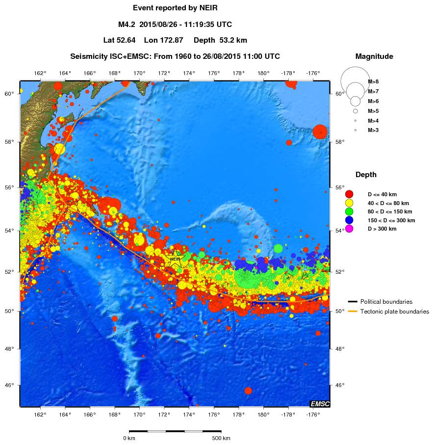 wide historical seismicity