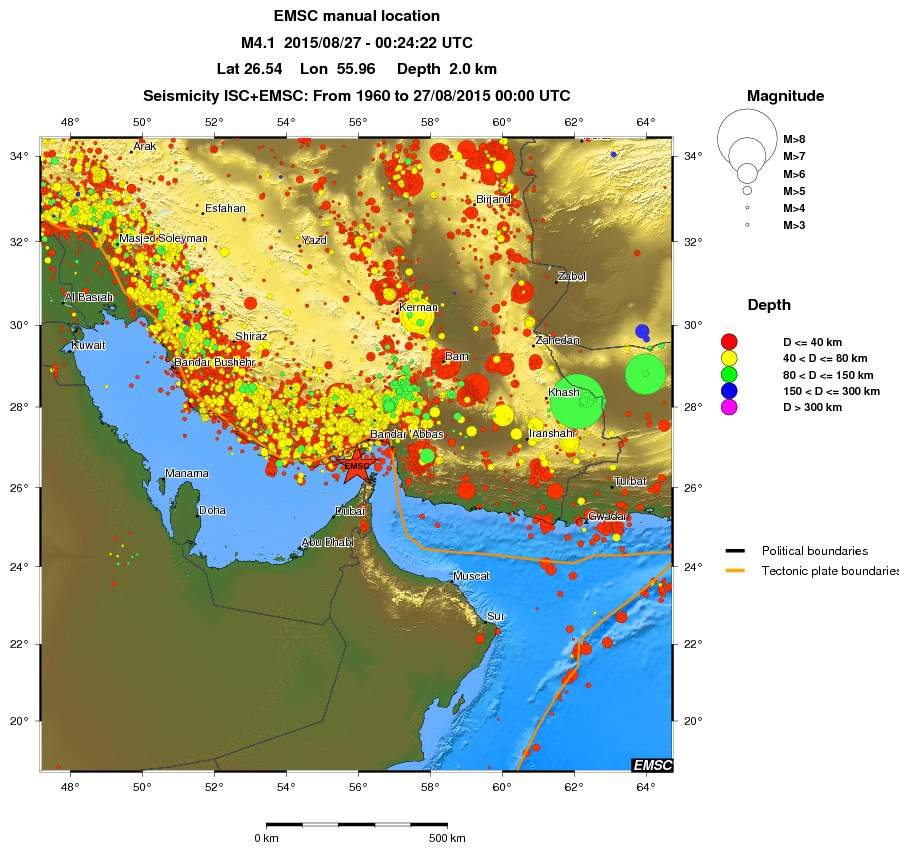 wide historical seismicity