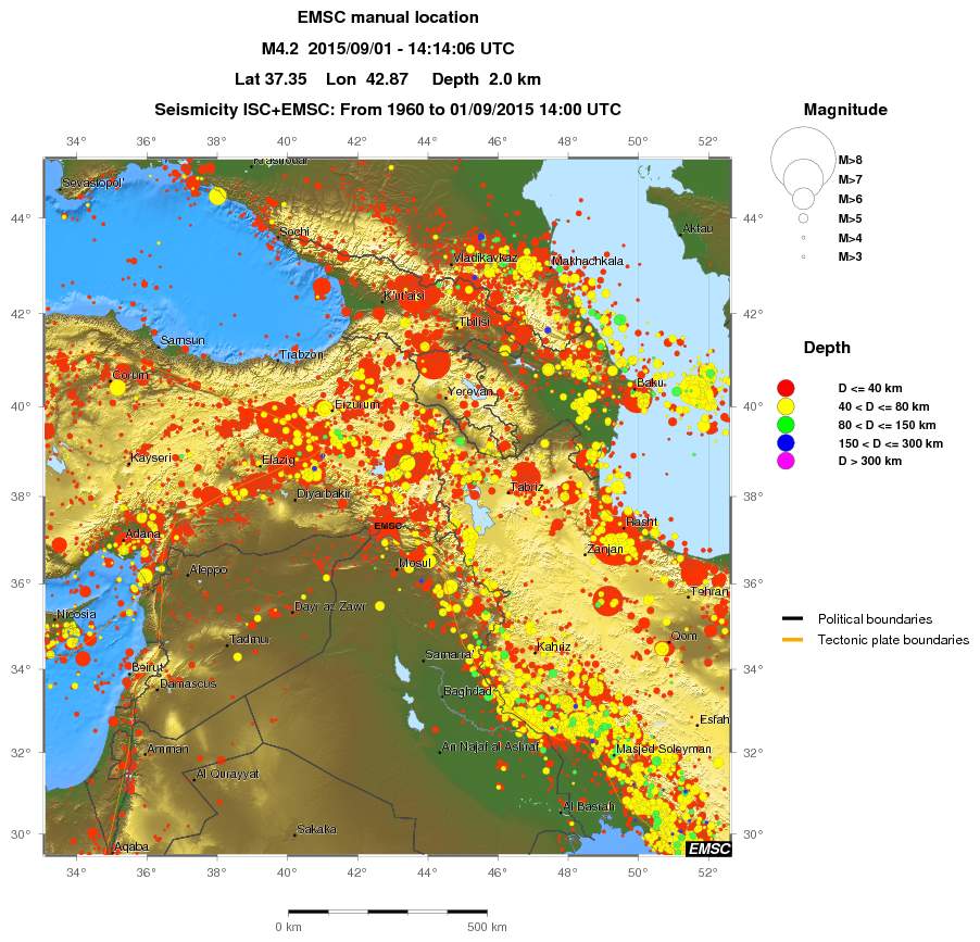 wide historical seismicity