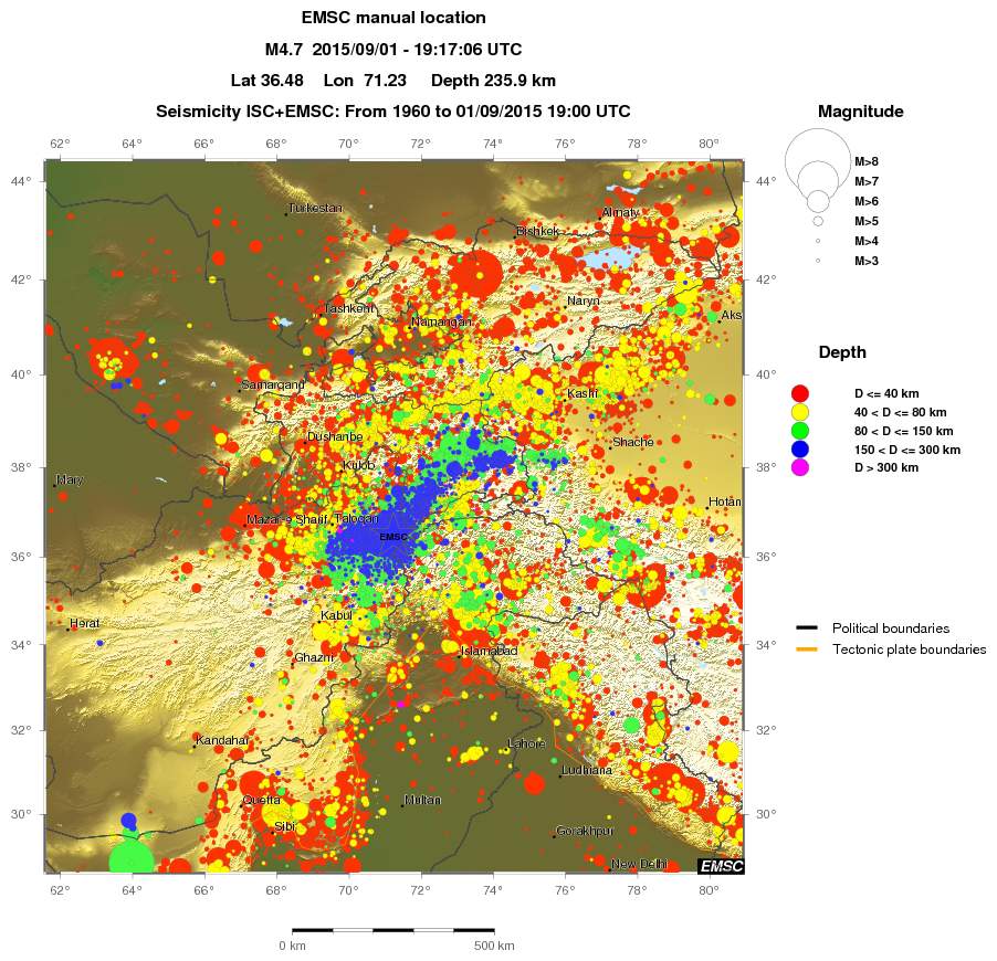 wide historical seismicity