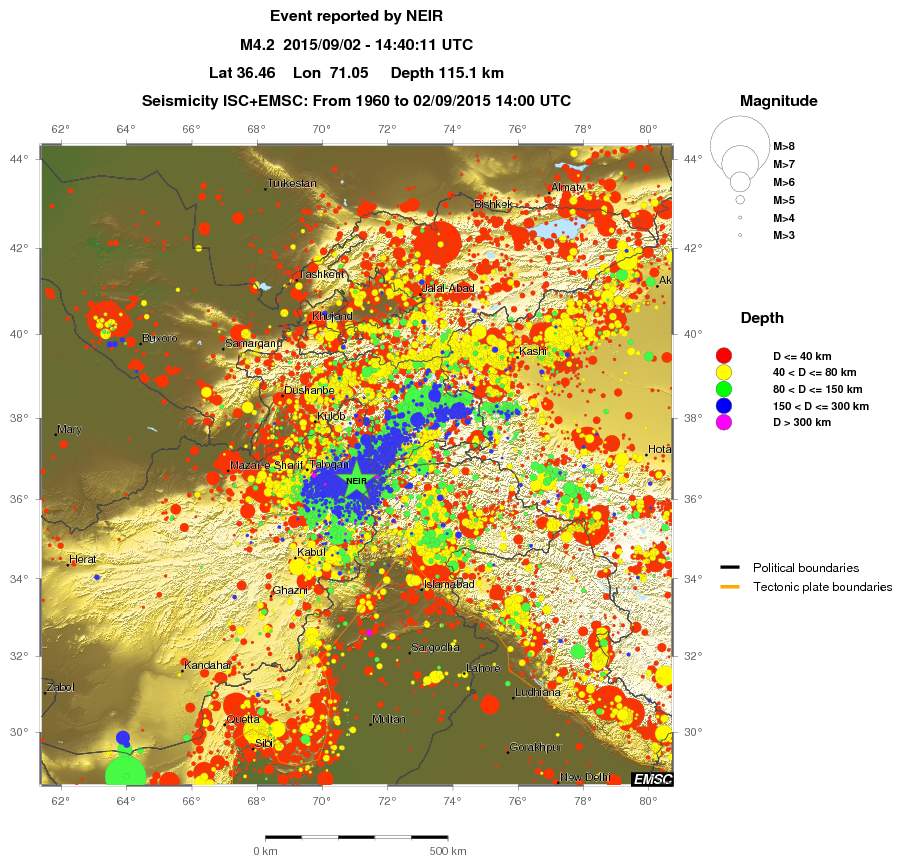 wide historical seismicity
