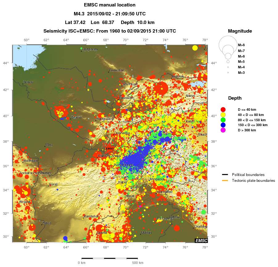 wide historical seismicity