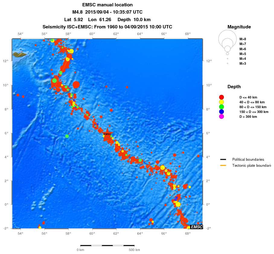 wide historical seismicity