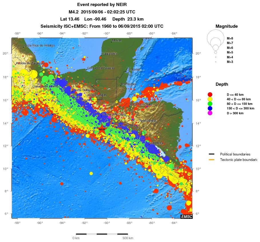 wide historical seismicity