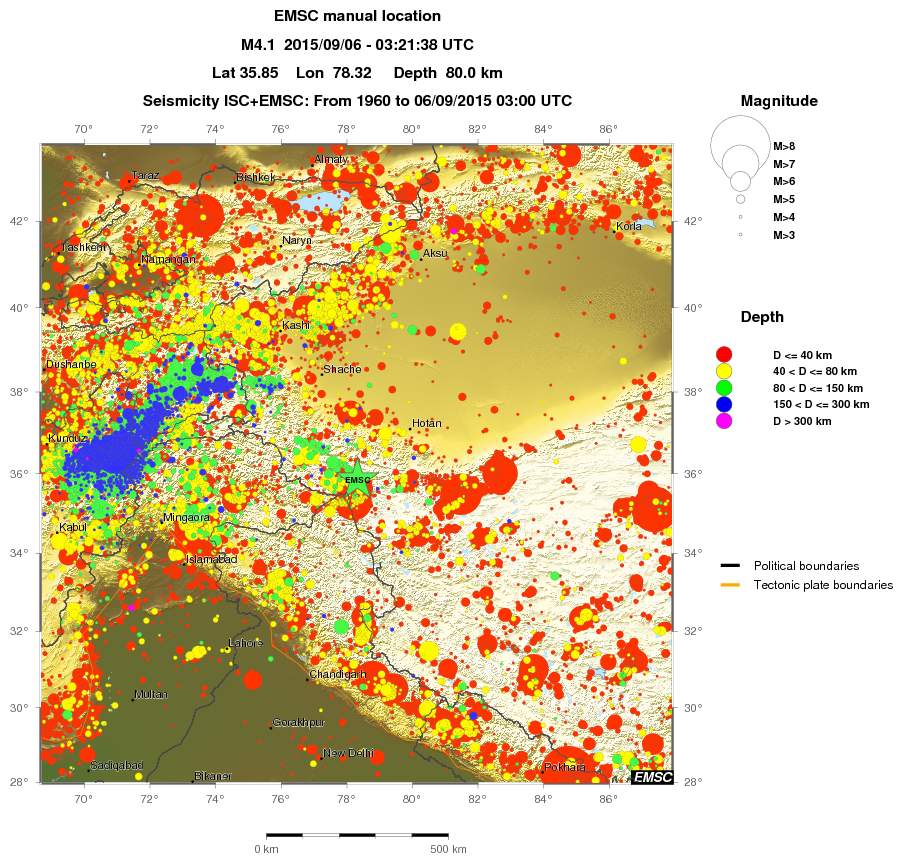 wide historical seismicity