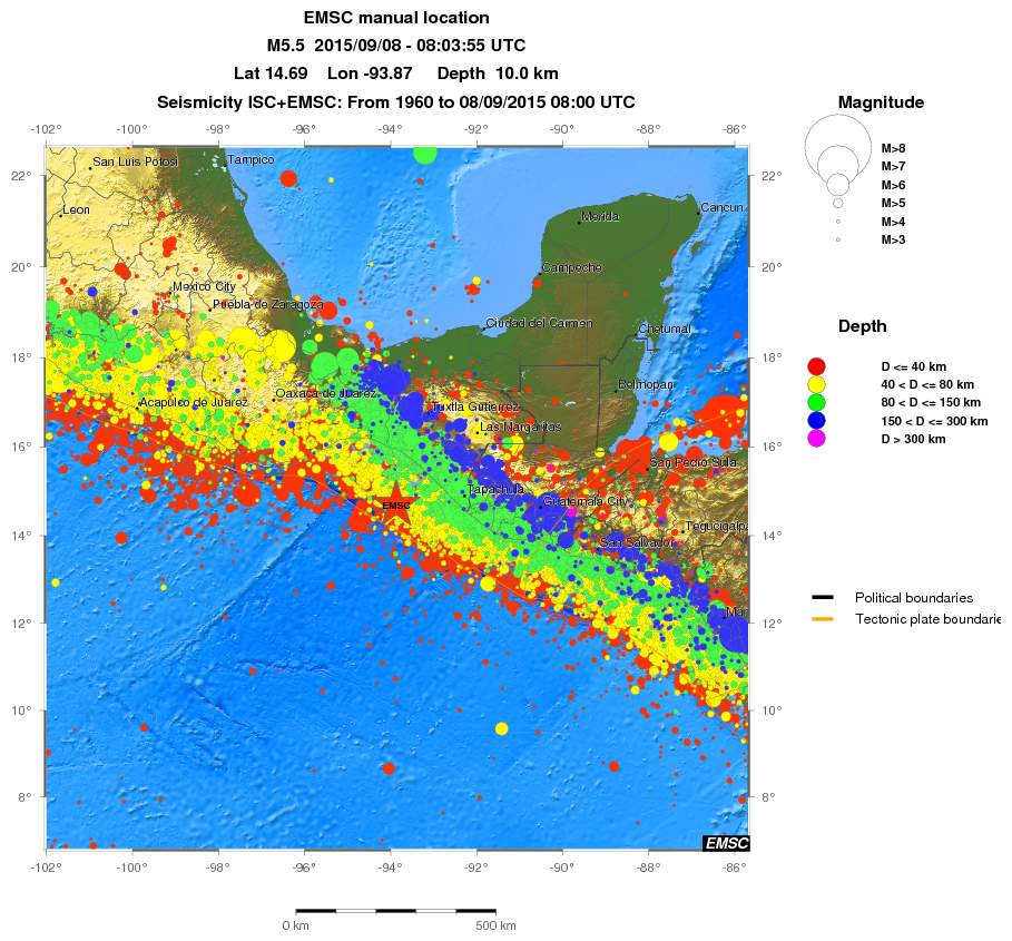 wide historical seismicity