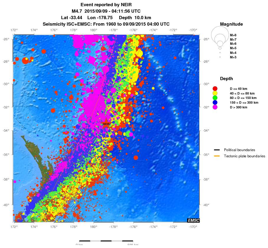 wide historical seismicity
