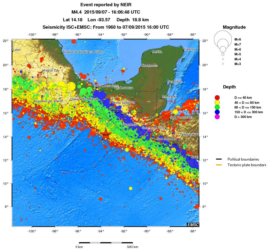 wide historical seismicity