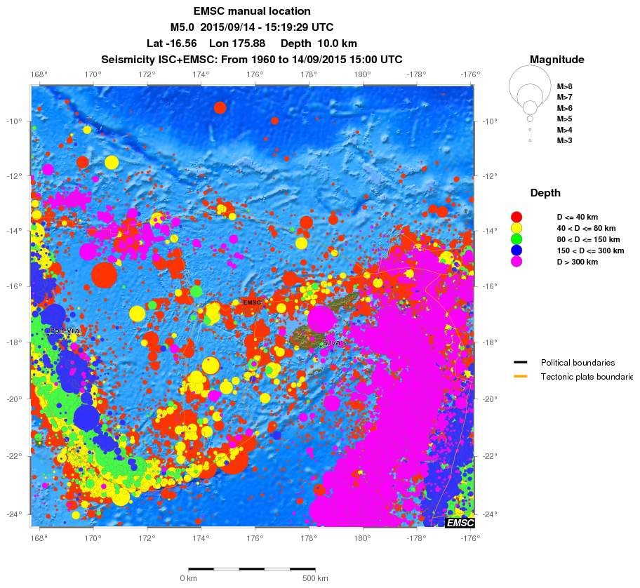 wide historical seismicity