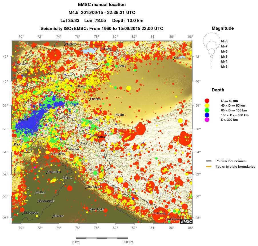 wide historical seismicity