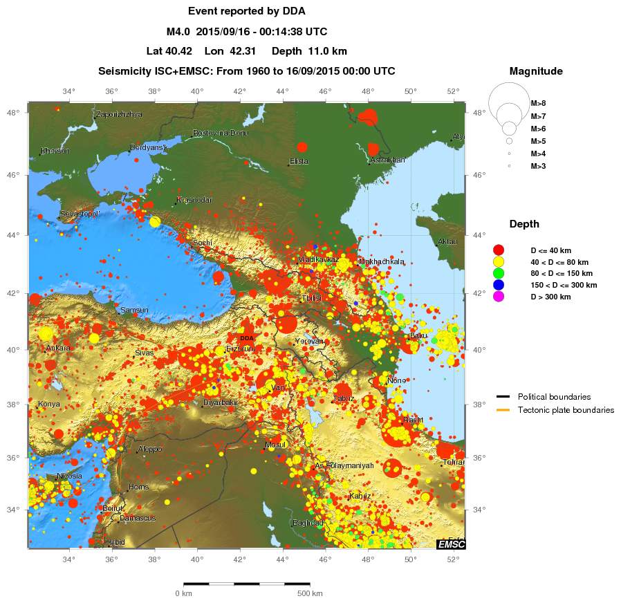 wide historical seismicity