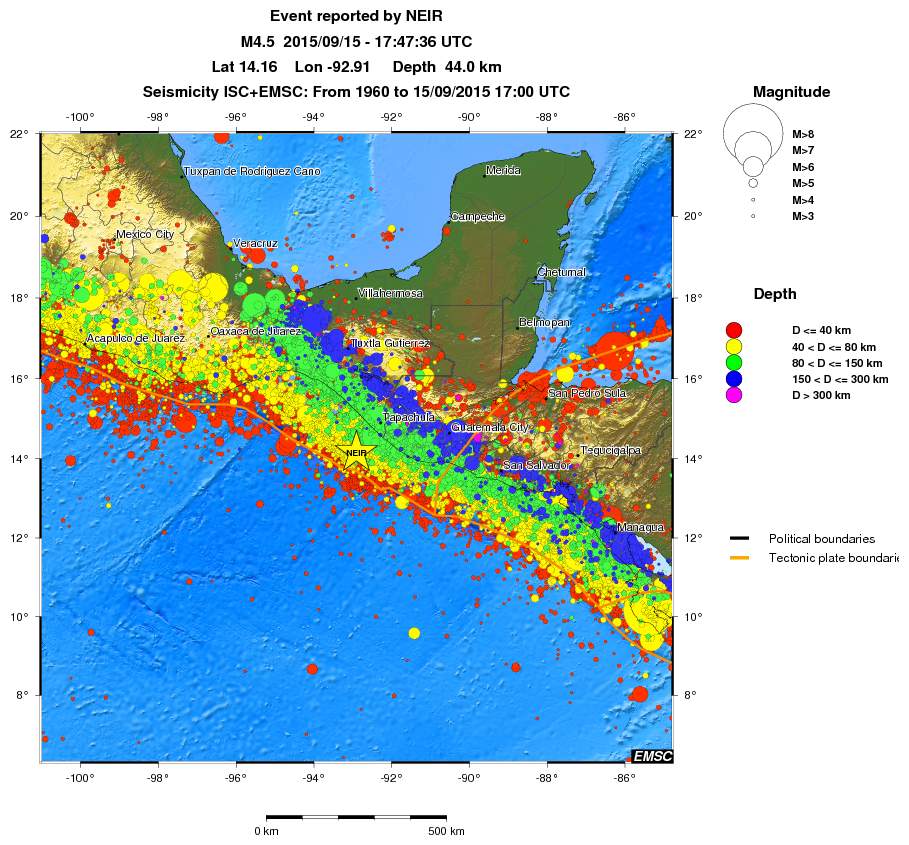 wide historical seismicity