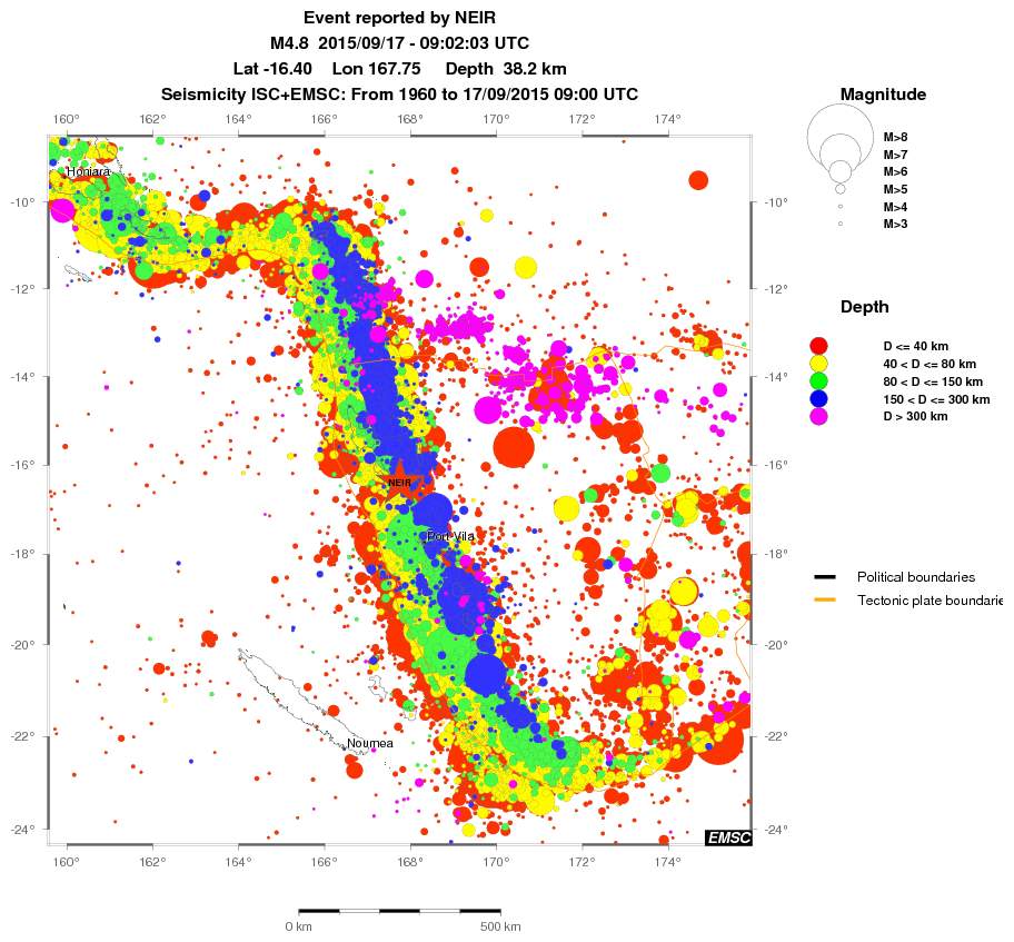 wide historical seismicity