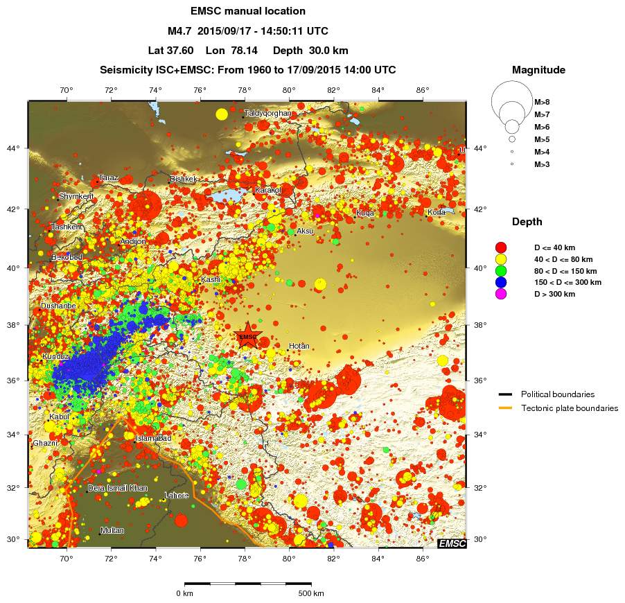 wide historical seismicity