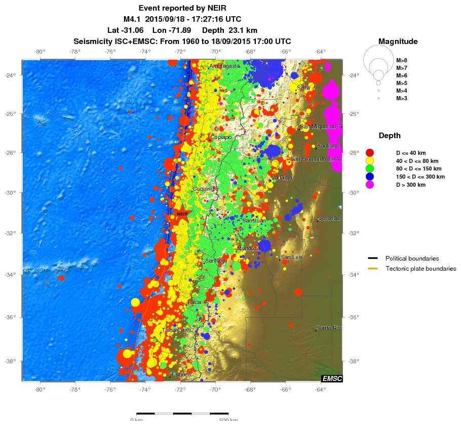 wide historical seismicity