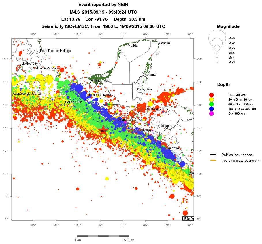 wide historical seismicity