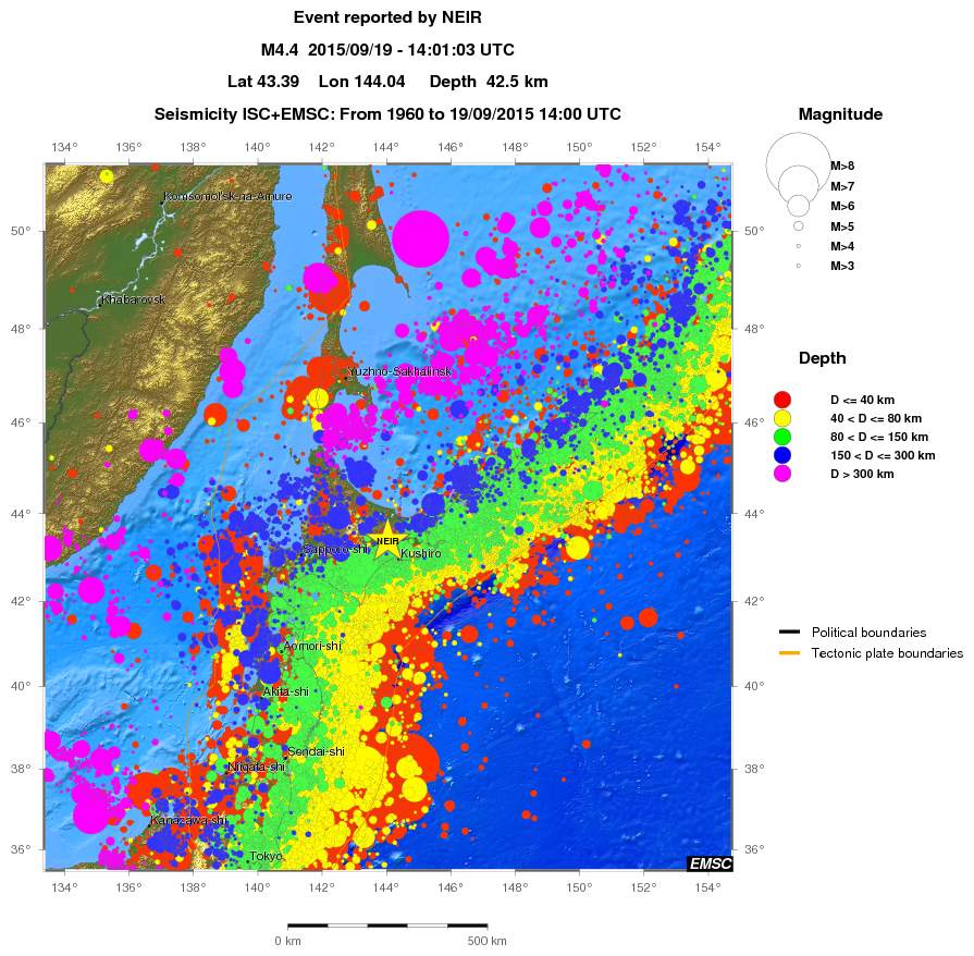 wide historical seismicity