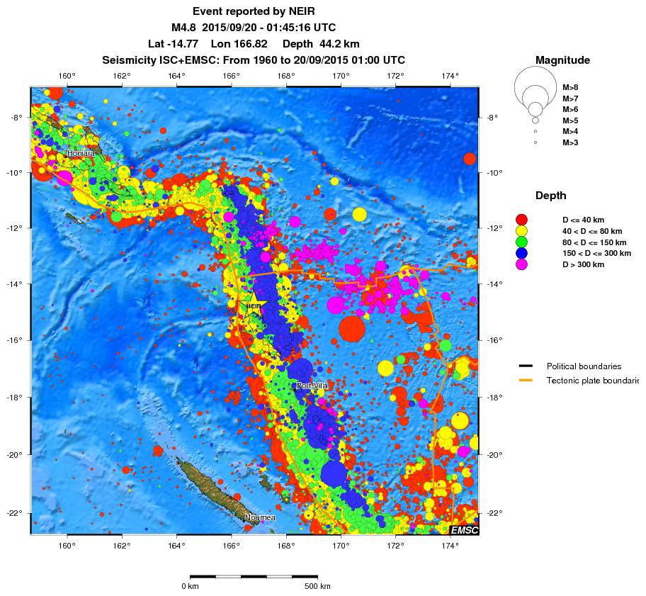 wide historical seismicity