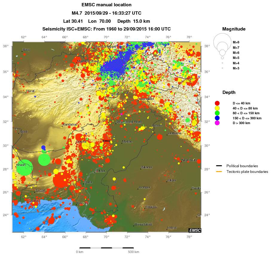 wide historical seismicity