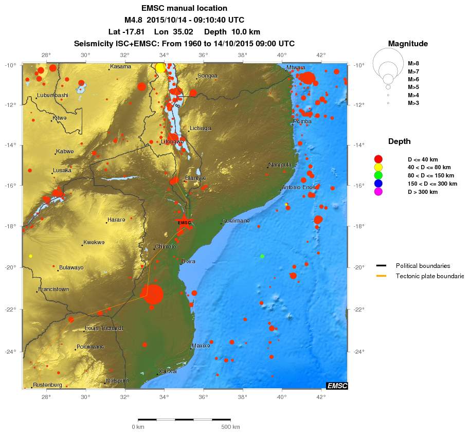 wide historical seismicity