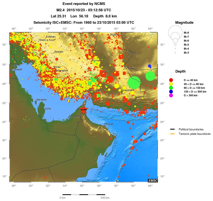 wide historical seismicity