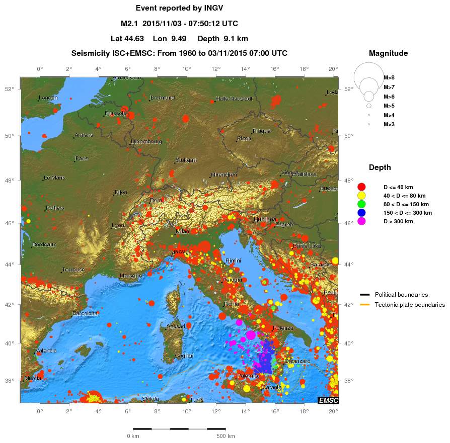 wide historical seismicity
