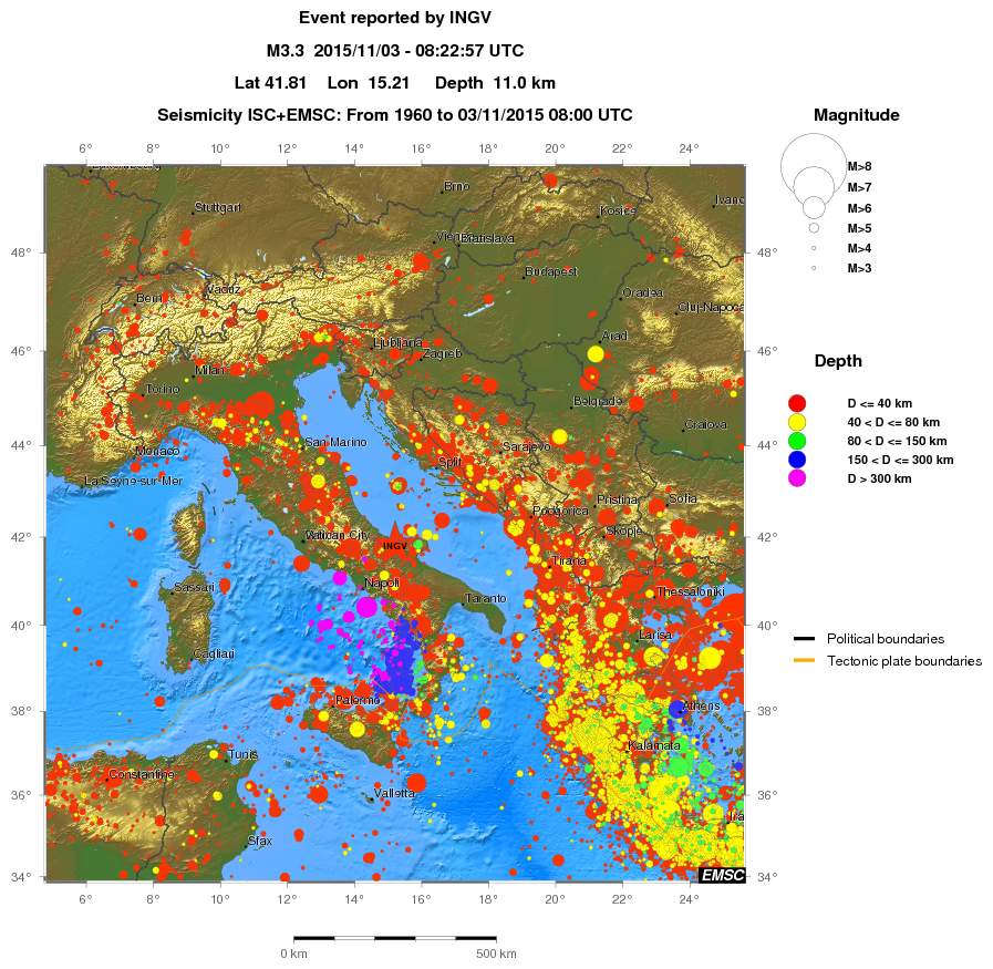 wide historical seismicity