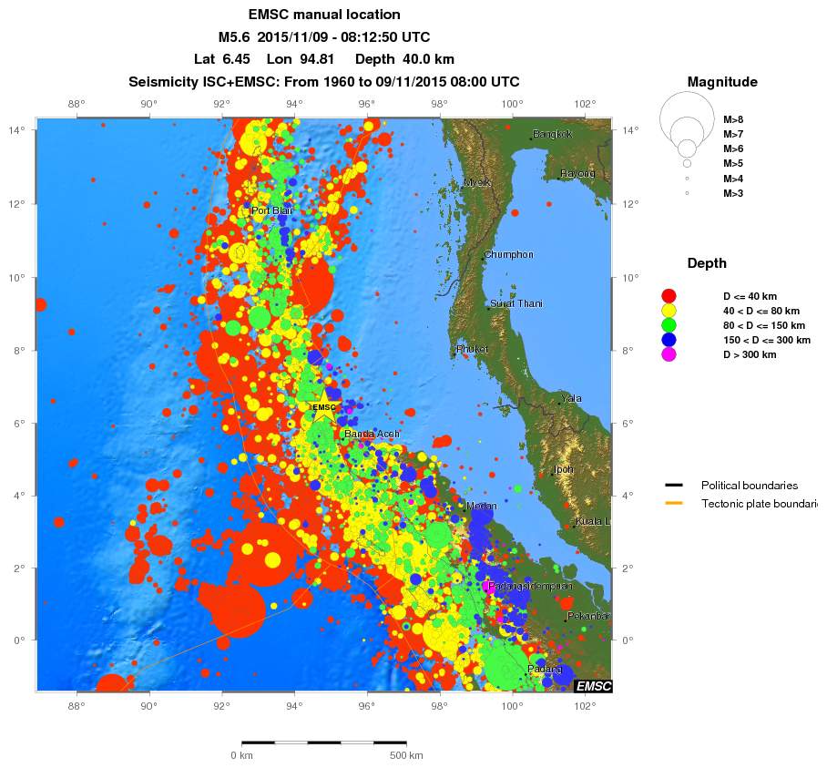 wide historical seismicity