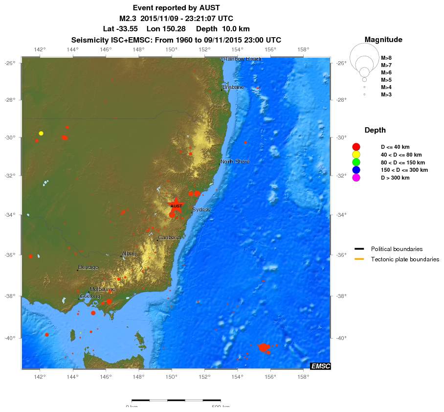 wide historical seismicity