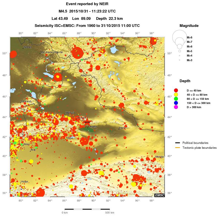 wide historical seismicity