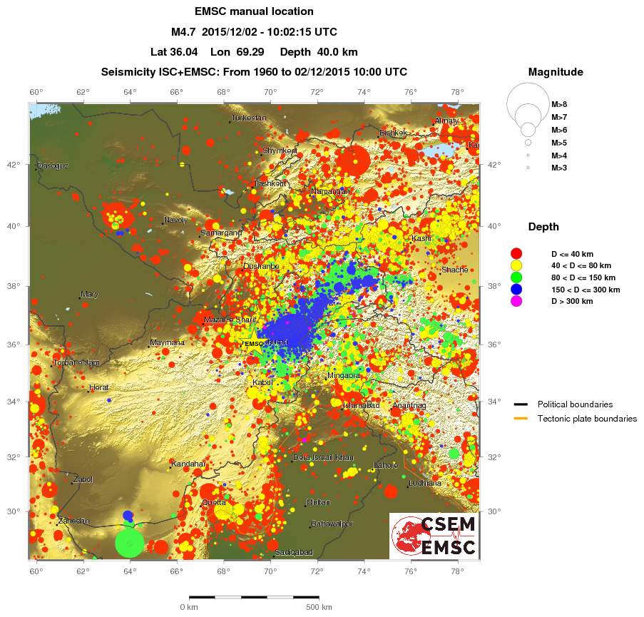wide historical seismicity