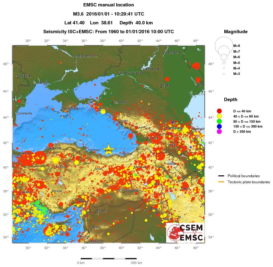 wide historical seismicity