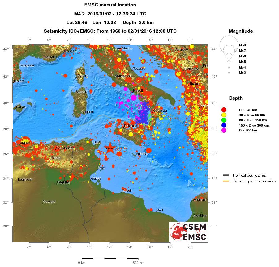 wide historical seismicity