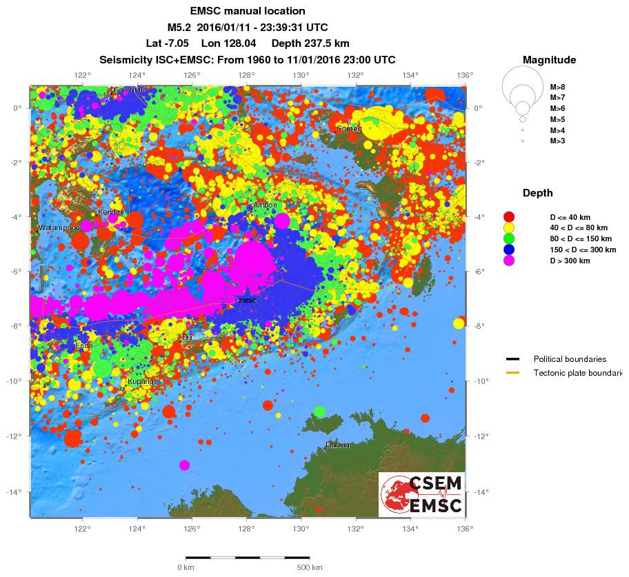 wide historical seismicity
