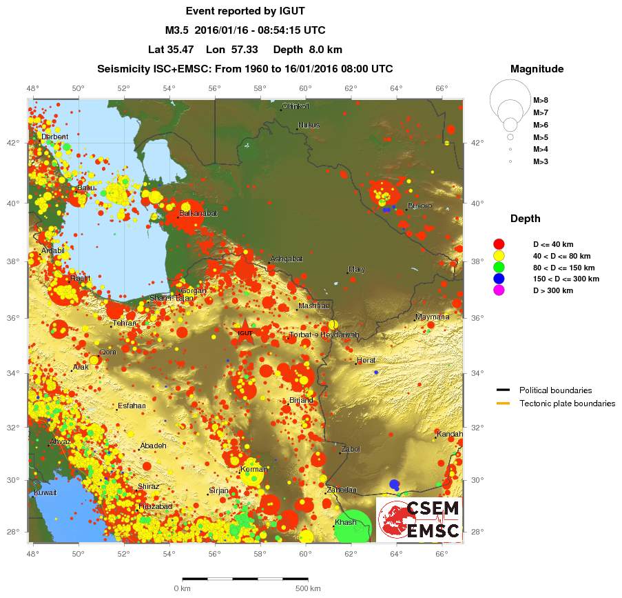 wide historical seismicity