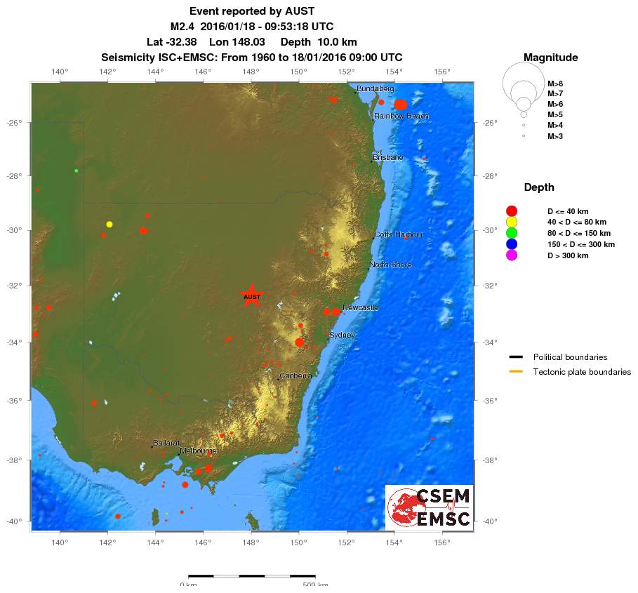 wide historical seismicity