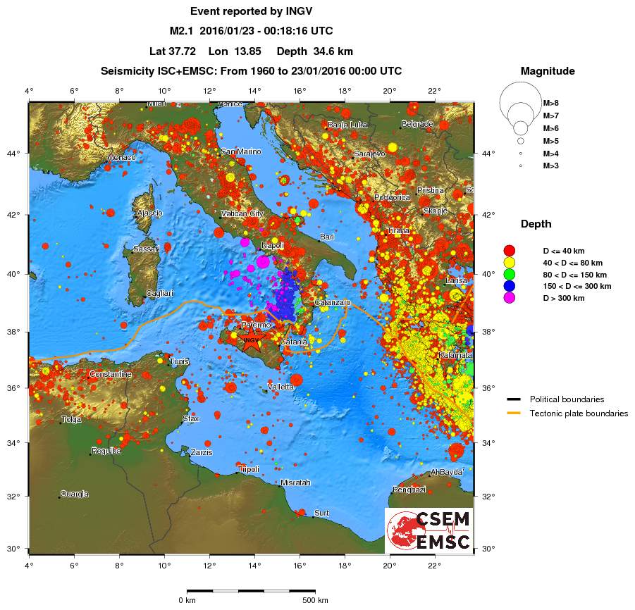 wide historical seismicity