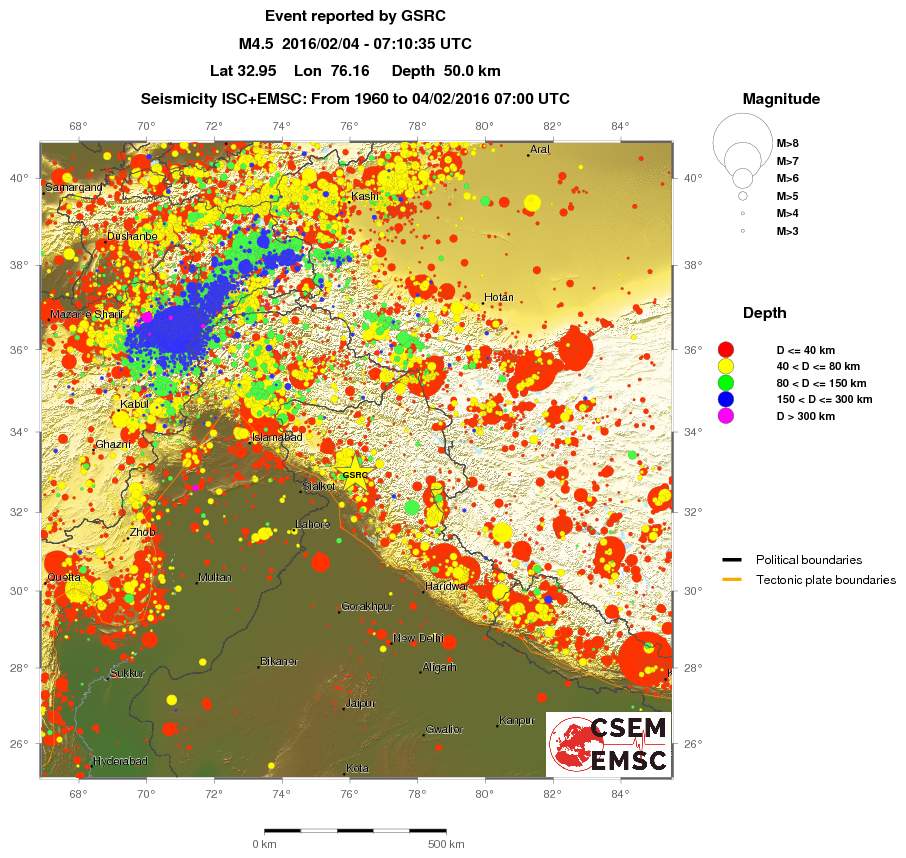 wide historical seismicity