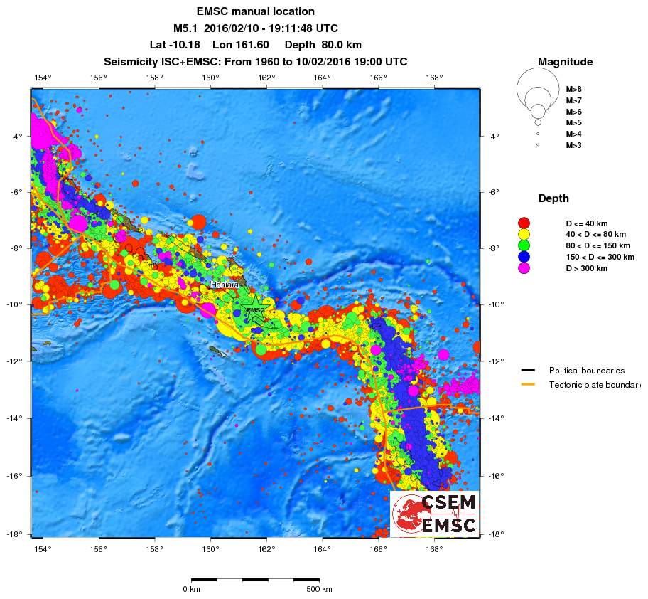 wide historical seismicity