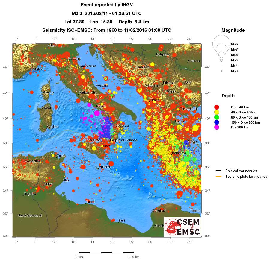 wide historical seismicity