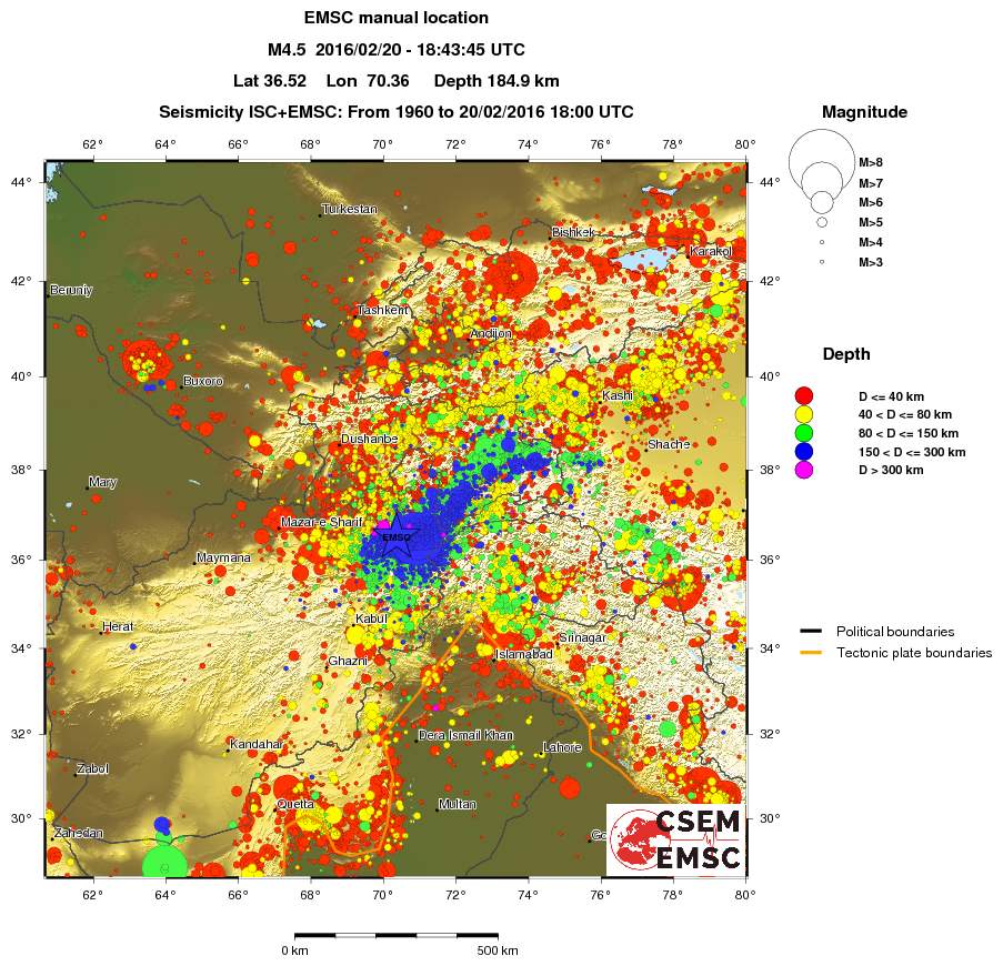 wide historical seismicity