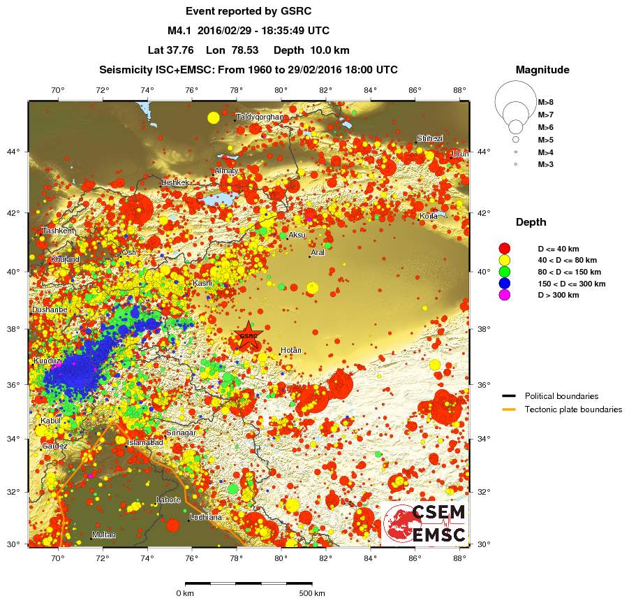 wide historical seismicity