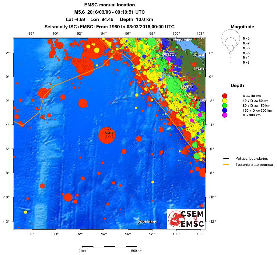 wide historical seismicity