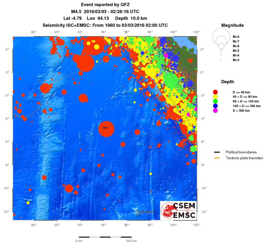 wide historical seismicity