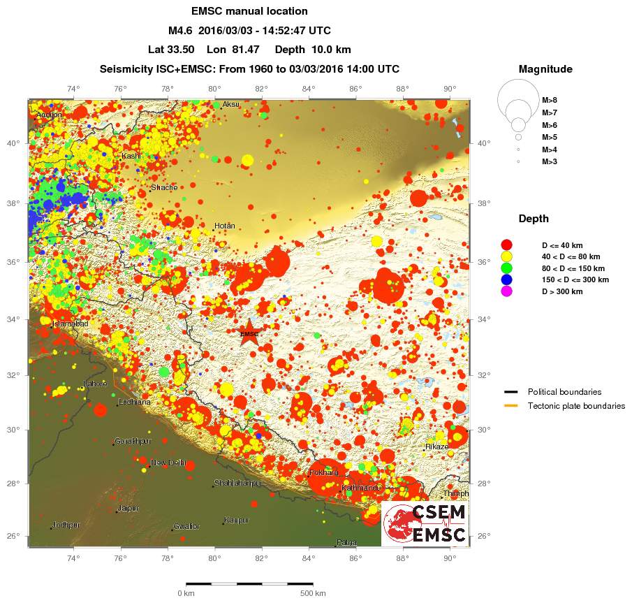 wide historical seismicity