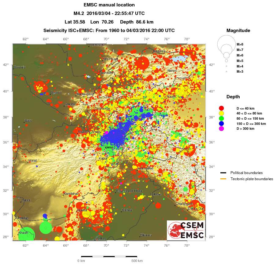 wide historical seismicity